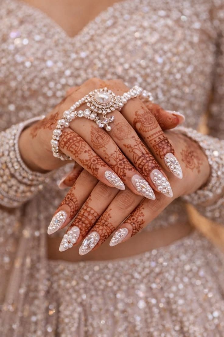 finishing touch to bridal beauty image